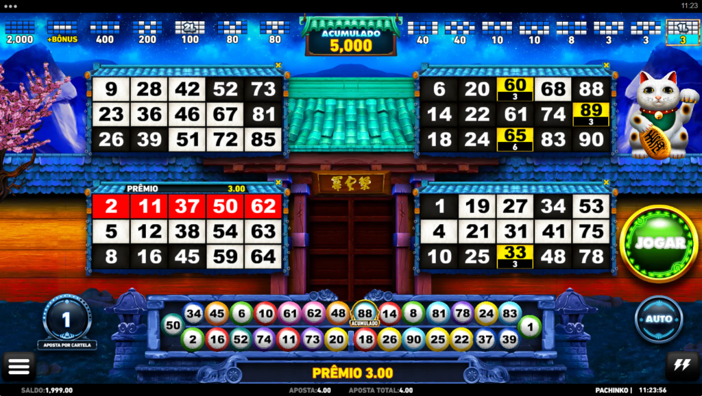 Bingo Virtual: Pachinko 3 Bingo