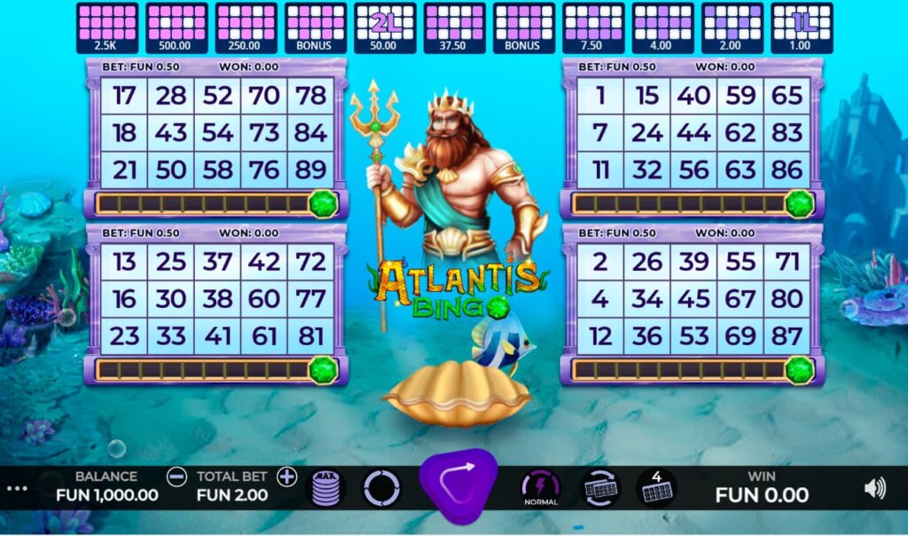 Jogos  Atlantis Bingo