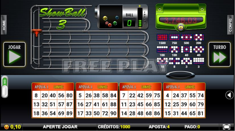 Bingo Virtual: Show Ball 3 Bingo