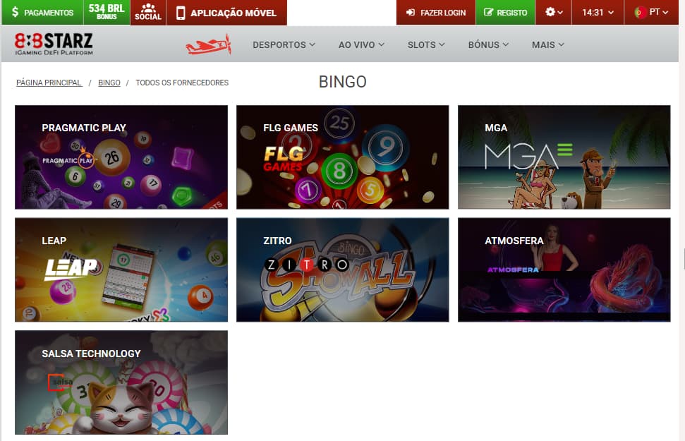 Bingo cassino online 888starz